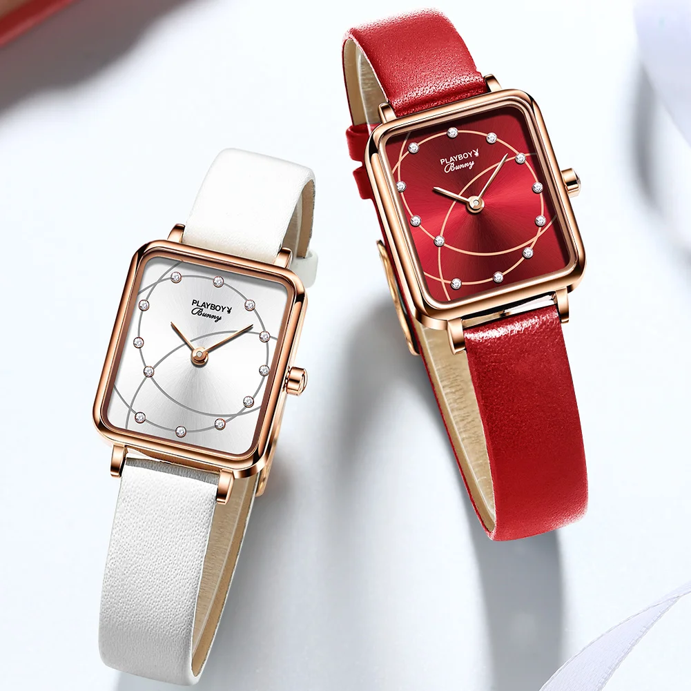 PLAYBOY swiss womens watch set waterproof quartz gift box ladies watch luxury 18K gold Elegant fashion leather watch for women
PLAYBOY swiss womens watch set waterproof quartz gift box ladies watch luxury 18K gold Elegant fashion leather watch for women