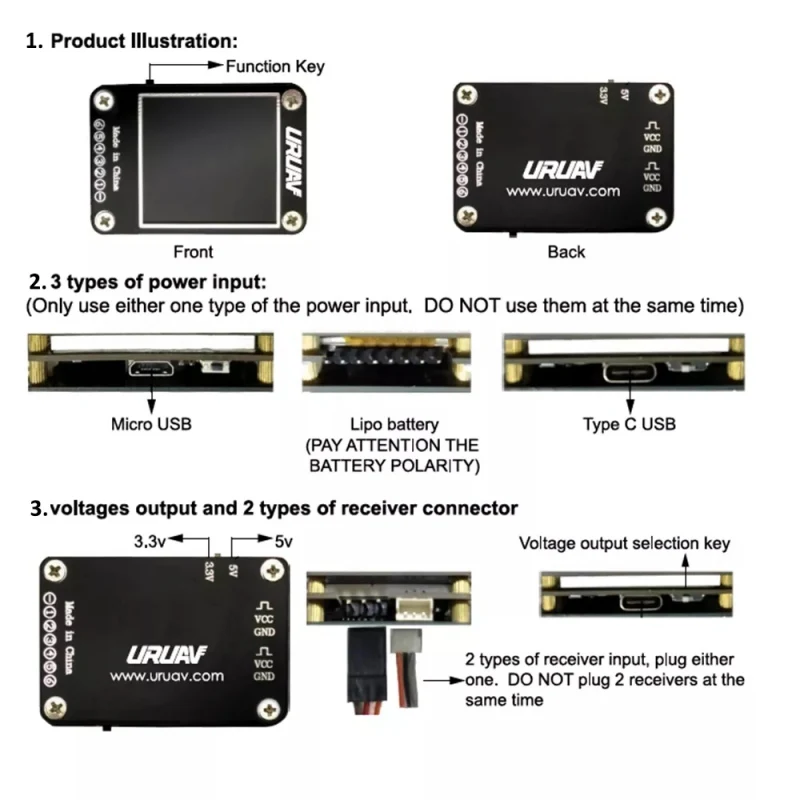 MC-6S 1-6S Lipo Battery Voltage Checker Receiver Signal Tester For Check S-Bus PPM PWM And DSM Voltage Tester Drone Accessory X4
MC-6S 1-6S Lipo Battery Voltage Checker Receiver Signal Tester For Check S-Bus PPM PWM And DSM Voltage Tester Drone Accessory X4