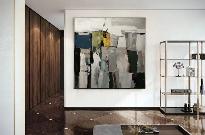 Original Gray Abstract Painting, White Abstract Painting, Minimalist Abstract Painting, Large Wall Canvas Painting,Contemporary
Original Gray Abstract Painting, White Abstract Painting, Minimalist Abstract Painting, Large Wall Canvas Painting,Contemporary