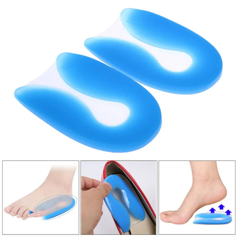 

Инструмент для ухода за ногами U-образные полуразмерные стельки для обуви 40-45 вставки обуви подошвенный фасциит облегчение боли в стопах пл...