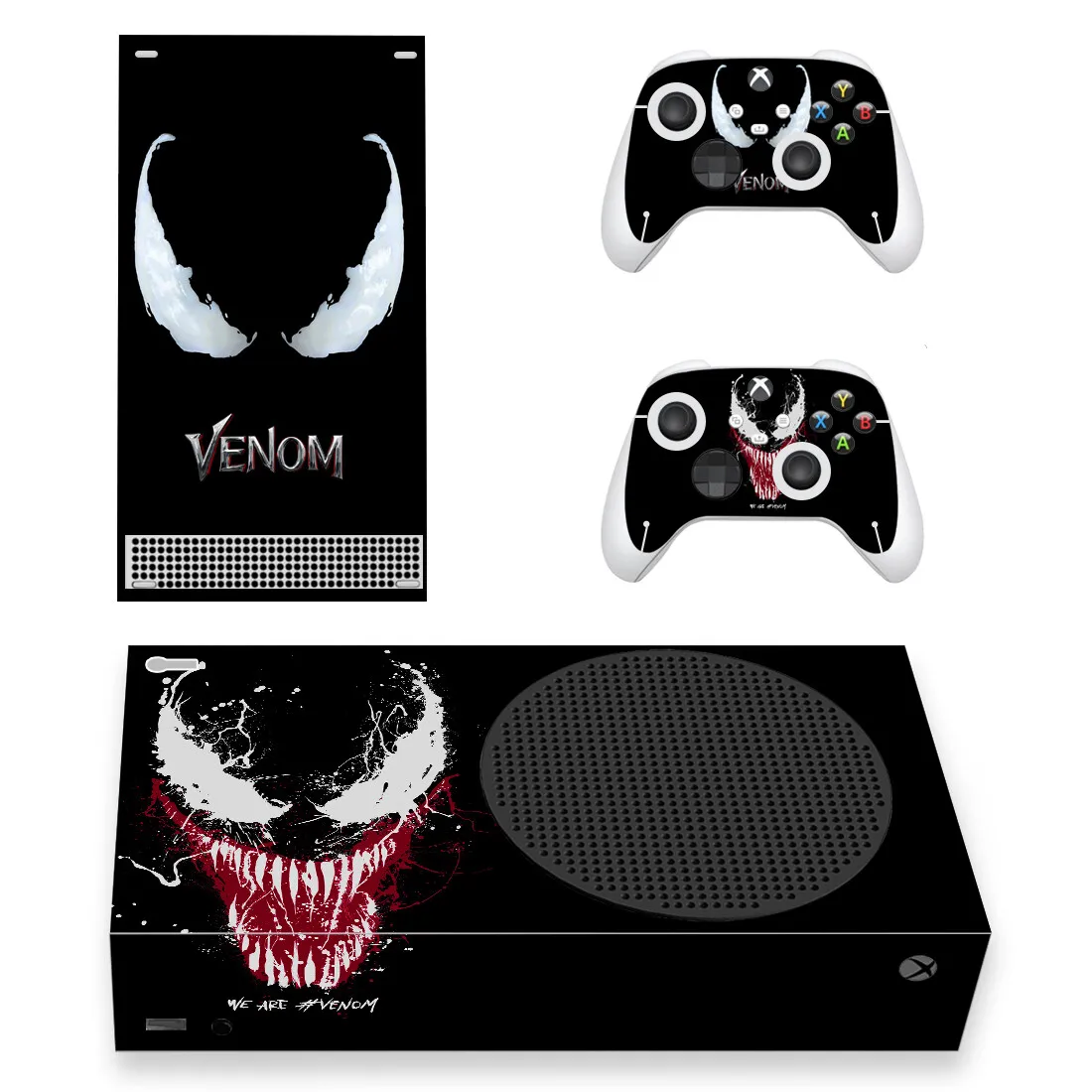 

Наклейка Venom Skin, Обложка для консоли Xbox серии S и 2 контроллера серии Xbox, тонкая виниловая наклейка