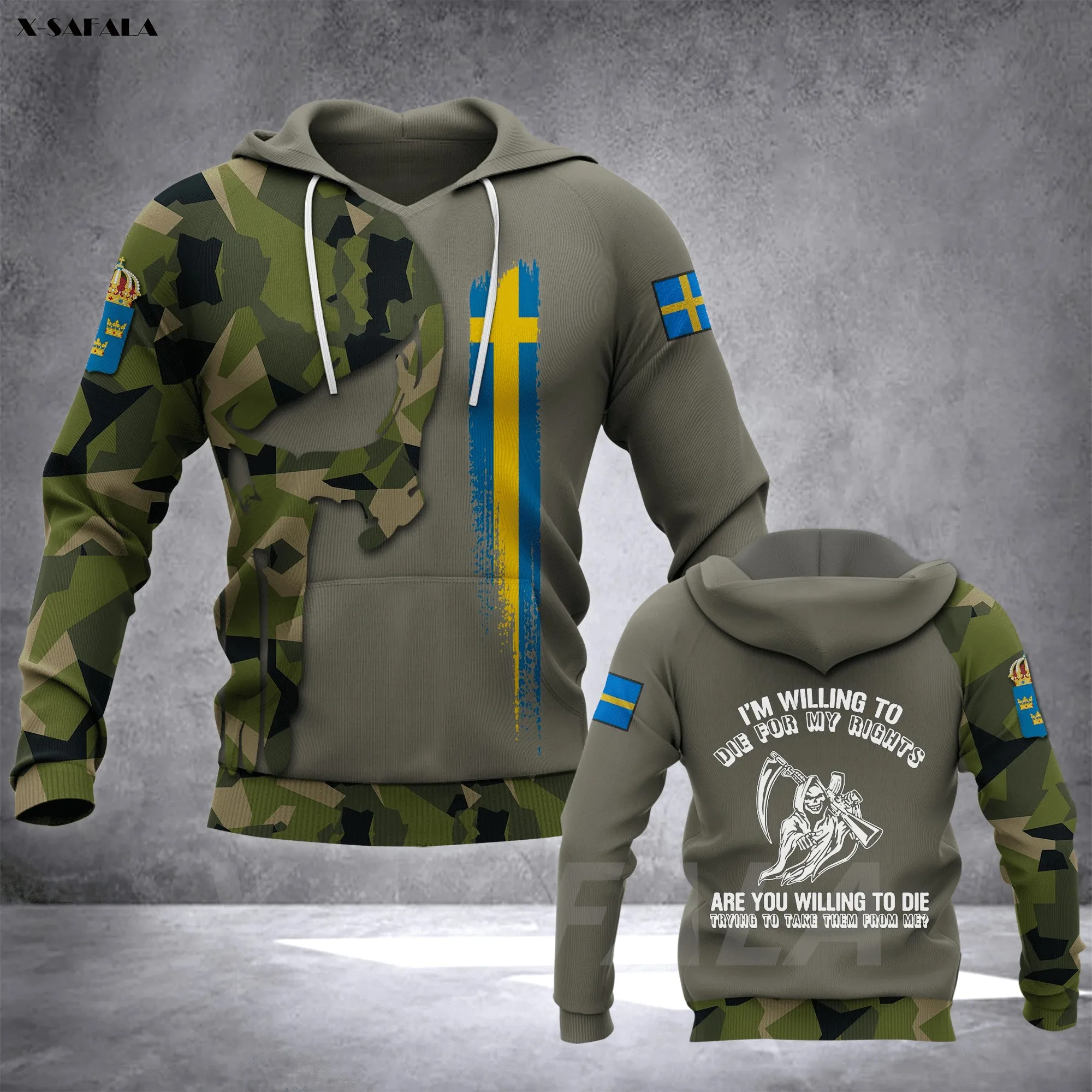 SWEDISH Soldier Veteran Army 3D Printed Hoodie Man Female Zipper Pullover Sweatshirt Hooded Jersey Streetwear Tracksuits
SWEDISH Soldier Veteran Army 3D Printed Hoodie Man Female Zipper Pullover Sweatshirt Hooded Jersey Streetwear Tracksuits