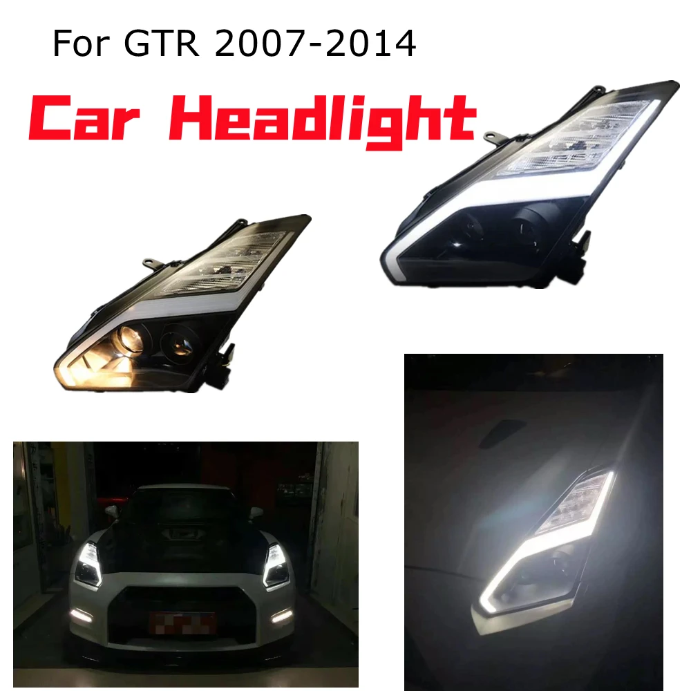Car Headlight For Nissan GTR 2007-2014 Headlight Projection Lens Dual Light Lamps Crystal Headlight Double Optical Lens
Car Headlight For Nissan GTR 2007-2014 Headlight Projection Lens Dual Light Lamps Crystal Headlight Double Optical Lens