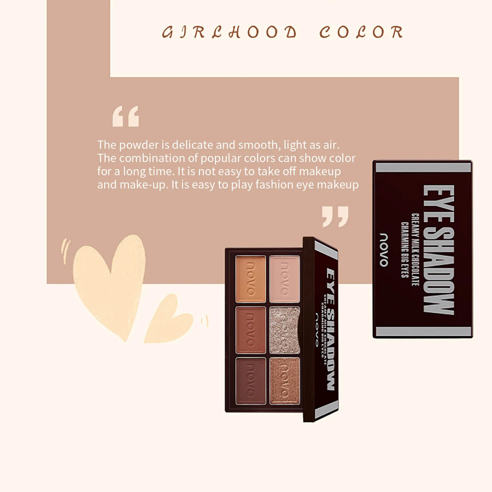Eyeshadow Palette Beauty Shiny Eye Colorful Shadow Waterproof Sweat-proof No Smudging Lasting And Delicate Eyeshadow Cosmetic
Eyeshadow Palette Beauty Shiny Eye Colorful Shadow Waterproof Sweat-proof No Smudging Lasting And Delicate Eyeshadow Cosmetic