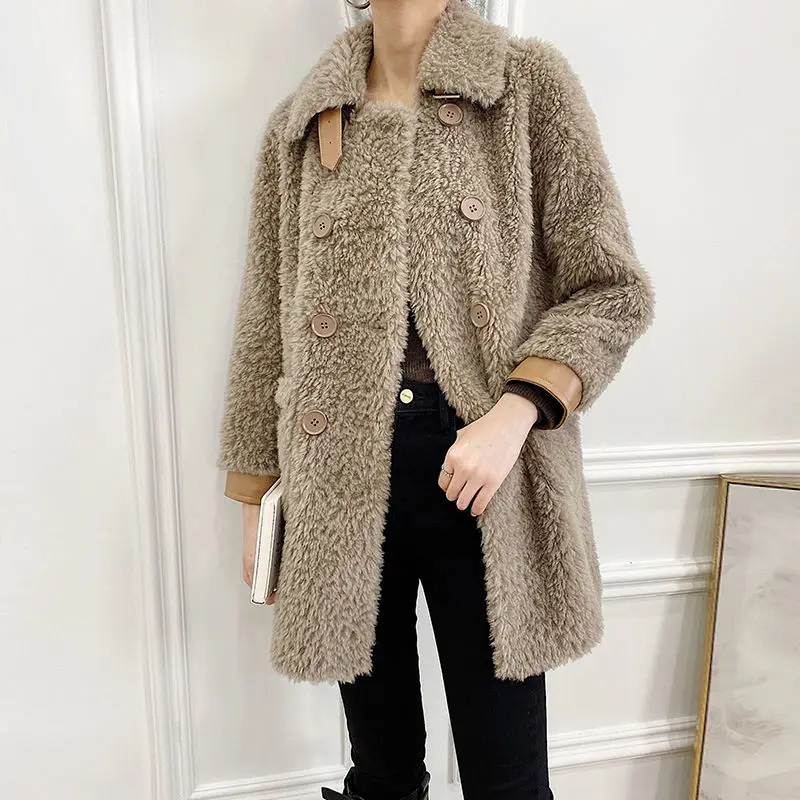 Lamb Wool Particles Sheep Shearing Wool Coat Fur Female Mid-length Loose Fur Coat 2020 Winter Clothes Women Locomotive Style L68
Lamb Wool Particles Sheep Shearing Wool Coat Fur Female Mid-length Loose Fur Coat 2020 Winter Clothes Women Locomotive Style L68