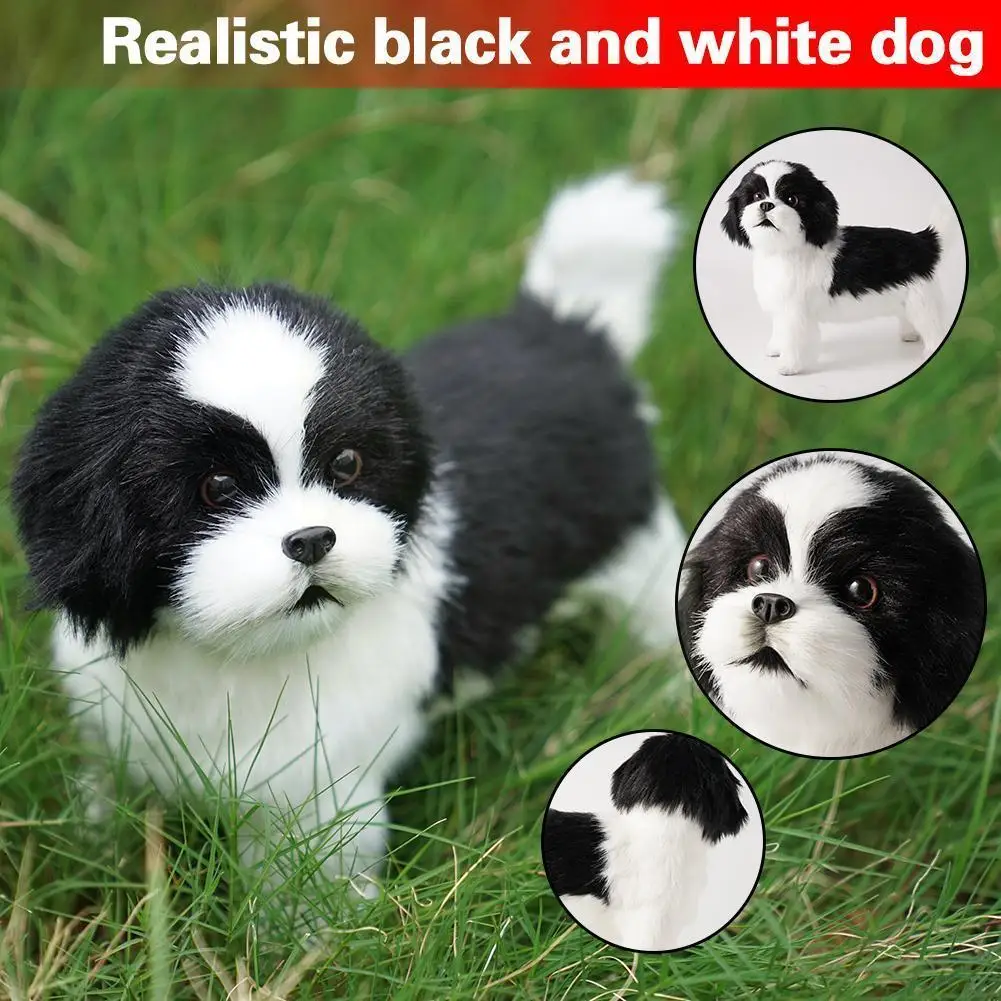 Black White Simulation Plush Puppy Toys Artificial Simulation Plastic For Children Plant Animal Toys Model Simulation O2I2
Black White Simulation Plush Puppy Toys Artificial Simulation Plastic For Children Plant Animal Toys Model Simulation O2I2