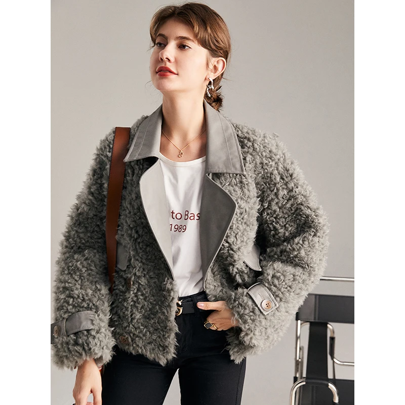 Natural Fur Shearling Jacket Genuine Leather Double Breasted Thick Warm Fur Wide-waisted Luxury Clothes Woman Parkas Jacket
Natural Fur Shearling Jacket Genuine Leather Double Breasted Thick Warm Fur Wide-waisted Luxury Clothes Woman Parkas Jacket