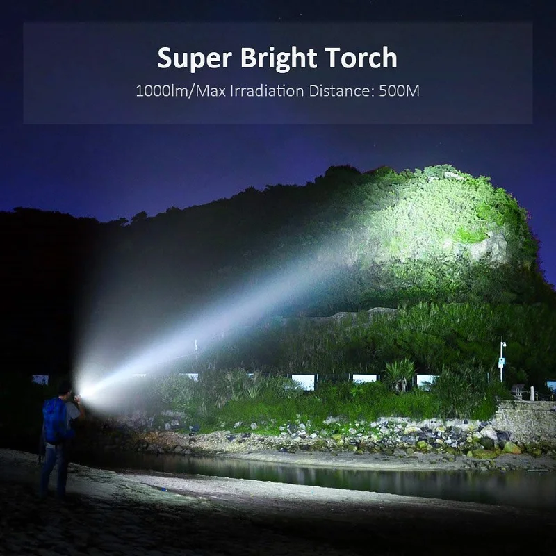Pocketman Powerful XHP90 LED Flashlight USB Rechargeable Torch Long Range Torch Zoomable Flashlight Use 18650 Battery 
Pocketman Powerful XHP90 LED Flashlight USB Rechargeable Torch Long Range Torch Zoomable Flashlight Use 18650 Battery