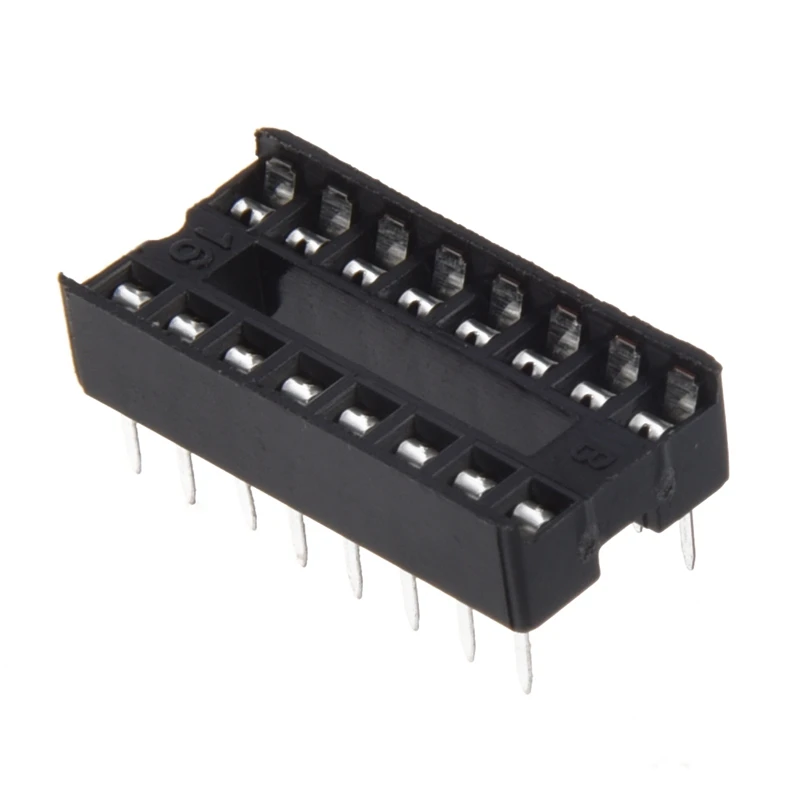 30 шт. 16 контактов 2 54 мм DIP IC гнездо паяльного типа адаптеры и 20x8 Шаг розетки