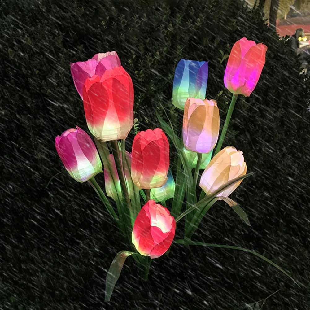 LED Solar Light Simulation 3-Tulip Flower Outdoor Waterproof Garden Lawn Stakes Lamps Yard Art for Home Courtyard Decoration
LED Solar Light Simulation 3-Tulip Flower Outdoor Waterproof Garden Lawn Stakes Lamps Yard Art for Home Courtyard Decoration