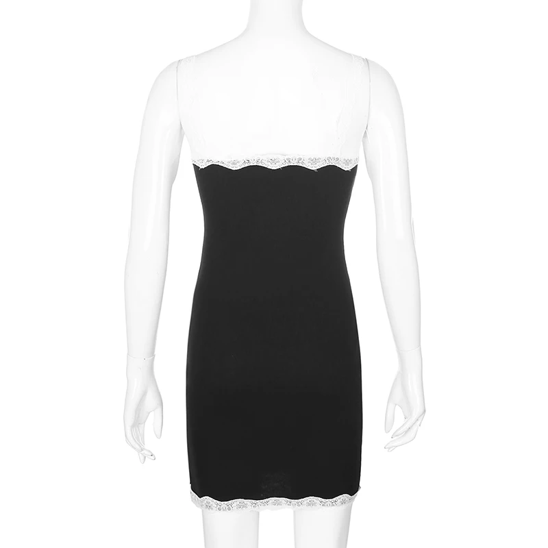 Sweetown Patchwork Lace Edge Y2K Aesthetic Cute Women Dress Summer Sexy Party V-Neck Lace Strap Mini Dress Female 90s Streetwear
Sweetown Patchwork Lace Edge Y2K Aesthetic Cute Women Dress Summer Sexy Party V-Neck Lace Strap Mini Dress Female 90s Streetwear