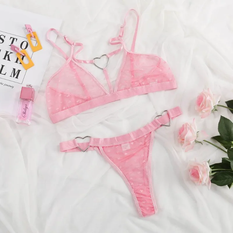 Ladies Sexy Lingerie Set Mesh Hollow Lace Pink Bra + Panties Ladies Erotic Transparent Sexy Lingerie Set Erotic Exotic Lingerie
Ladies Sexy Lingerie Set Mesh Hollow Lace Pink Bra + Panties Ladies Erotic Transparent Sexy Lingerie Set Erotic Exotic Lingerie