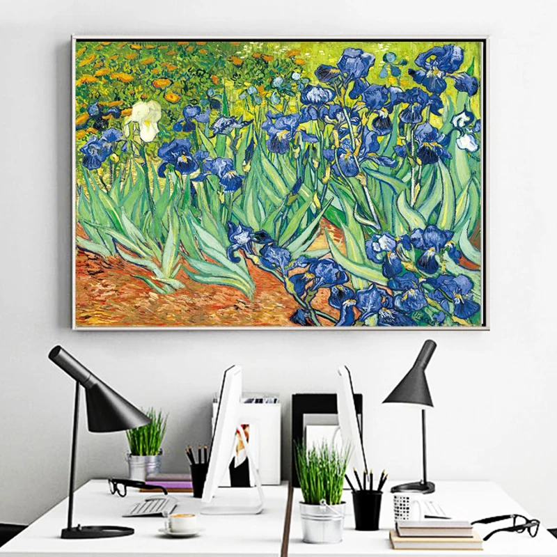 Van Gogh Irises Flowers Impressionist Flowers Canvas Paintings Posters and Print Reproductions Wall Art Pictures Home Decoration
Van Gogh Irises Flowers Impressionist Flowers Canvas Paintings Posters and Print Reproductions Wall Art Pictures Home Decoration