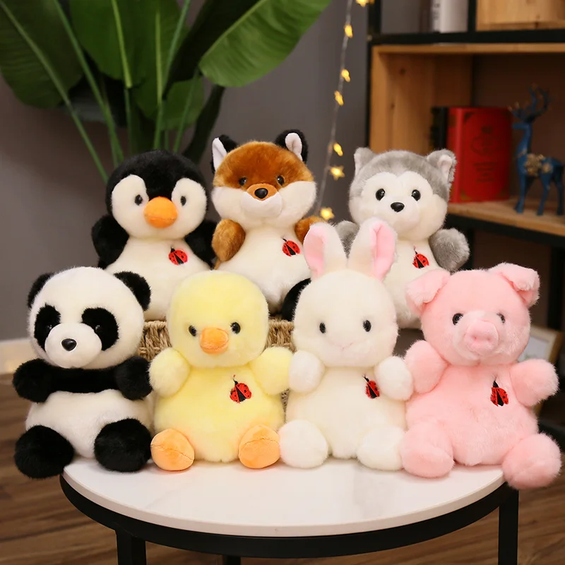 

20cm Animal Plush Toy Stuffed Small Size Fox Rabbit Panda Penguin Husky Soft Doll Baby Kids Toys Gift for Children