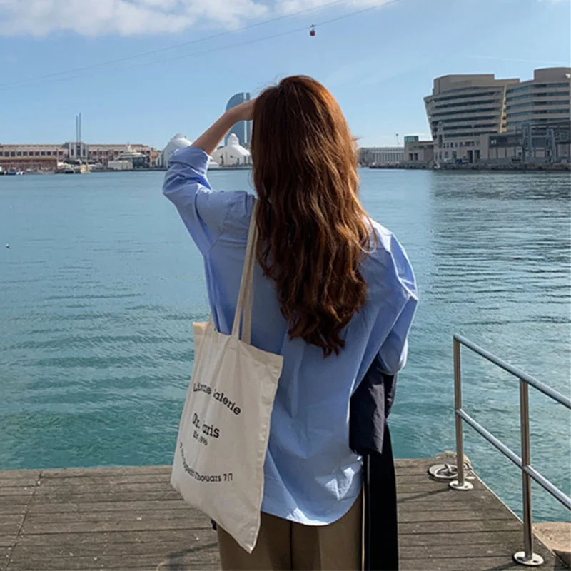 Sister Fara New Spring Women's Shirt Loose Single Breasted V-Neck Blouse Woman Autumn All-Match Full Sleeve Office Lady Blouses
Sister Fara New Spring Women's Shirt Loose Single Breasted V-Neck Blouse Woman Autumn All-Match Full Sleeve Office Lady Blouses