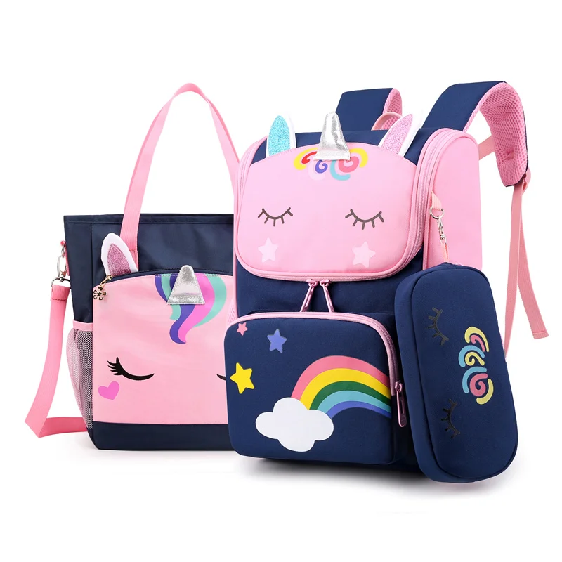 Cute School Briefcase Backpack for Girls Unicorn Pattern School Bag 3pcs Set Pencil Case Tote Messenger Bags Kids Book Bacpack 
Cute School Briefcase Backpack for Girls Unicorn Pattern School Bag 3pcs Set Pencil Case Tote Messenger Bags Kids Book Bacpack