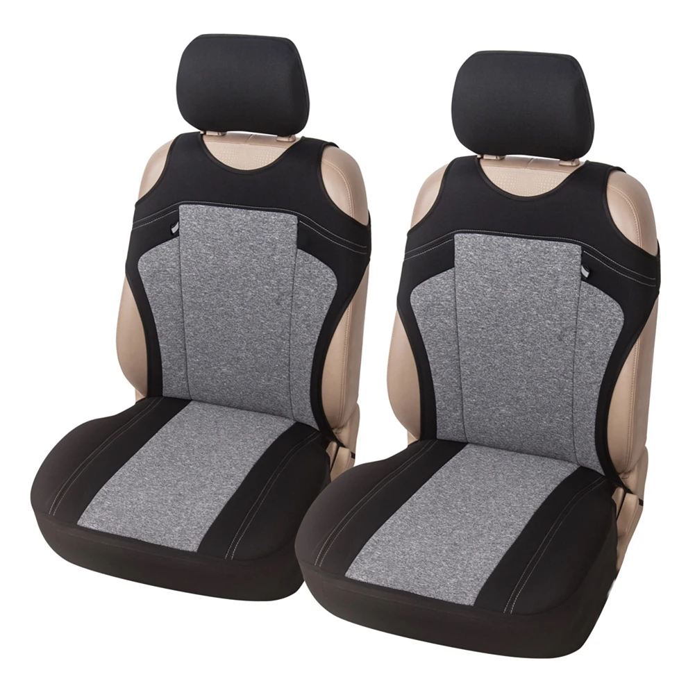 2pcs Universal Car Seat Covers - Front Seat Covers Cationic Fabric Interior Accessories T Shirt Design - for Car/Truck/Van
2pcs Universal Car Seat Covers - Front Seat Covers Cationic Fabric Interior Accessories T Shirt Design - for Car/Truck/Van