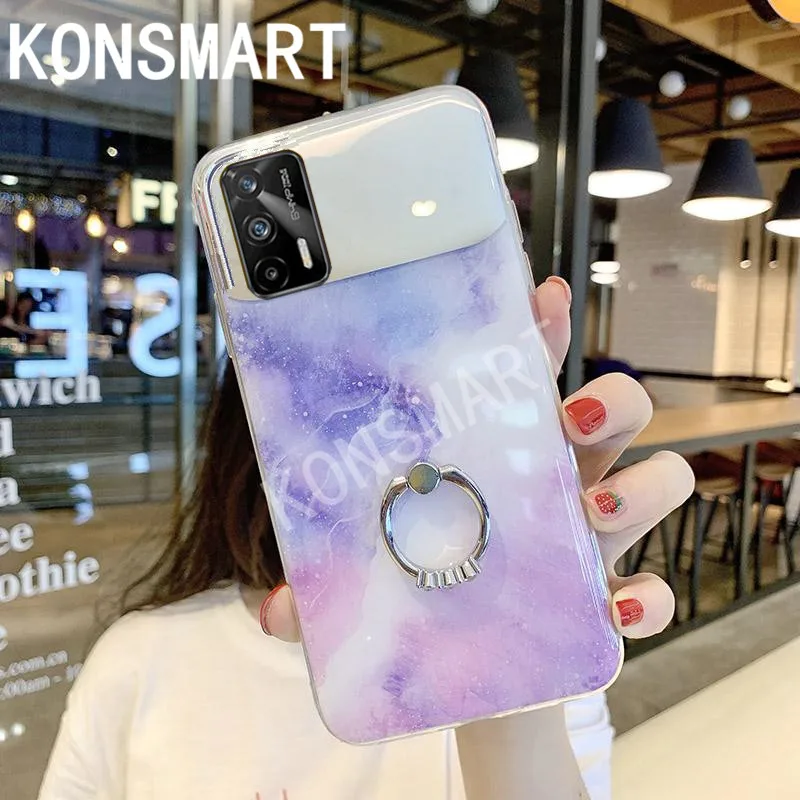 KONSMART For OPPO Realme GT Case 2021 Luxury Glitter Marble Silicone Soft Phone Cases Realme GT 5G With Finger Ring Back Cover
KONSMART For OPPO Realme GT Case 2021 Luxury Glitter Marble Silicone Soft Phone Cases Realme GT 5G With Finger Ring Back Cover
