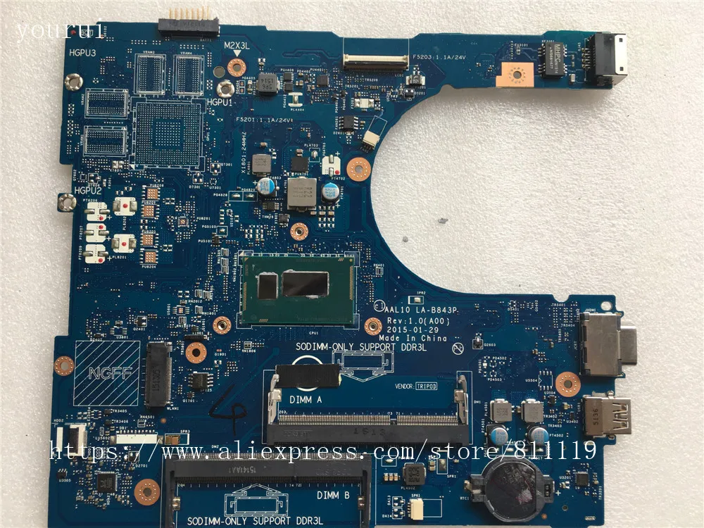 Высокое качество, yourui для Dell vostro 5458 5558, материнская плата для ноутбука, CN-0730VM 0730VM 730VM Часть 10 LA-B843P с процессором i3-4005u
Высокое качество, yourui для Dell vostro 5458 5558, материнская плата для ноутбука, CN-0730VM 0730VM 730VM Часть 10 LA-B843P с процессором i3-4005u