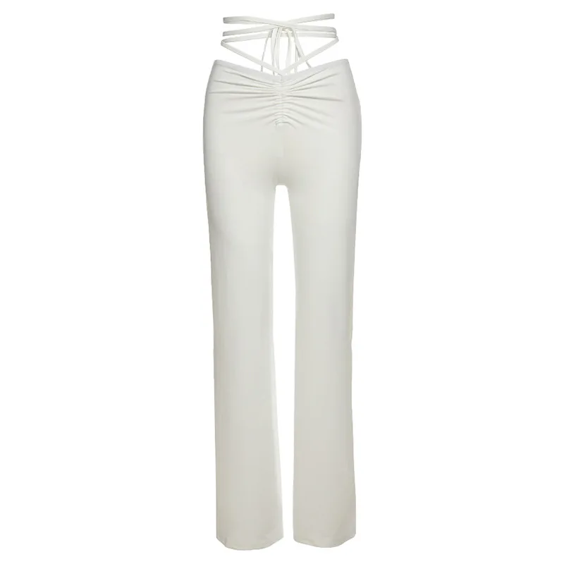 harajuku waist hin thin Bandage Straight female high quality activity trousers kpop street leisure party pants
harajuku waist hin thin Bandage Straight female high quality activity trousers kpop street leisure party pants