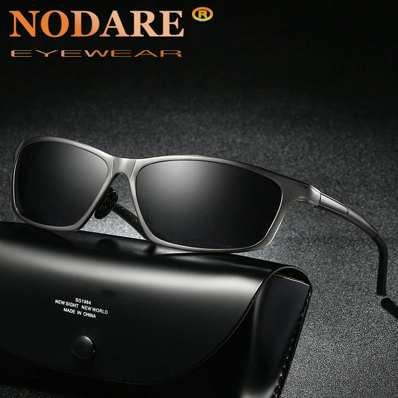 

NODARE 2020 Brand Men Aluminum Magnesium Polarized Sunglasses Men Outdoor Driving HD Sun Glasses UV400 Eyewear Gafas De Sol
