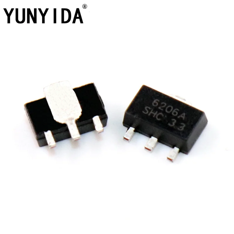 20 шт. новые и оригинальные транзисторы SOT-89 XC6206P332PR Marking 6206A - купить по выгодной