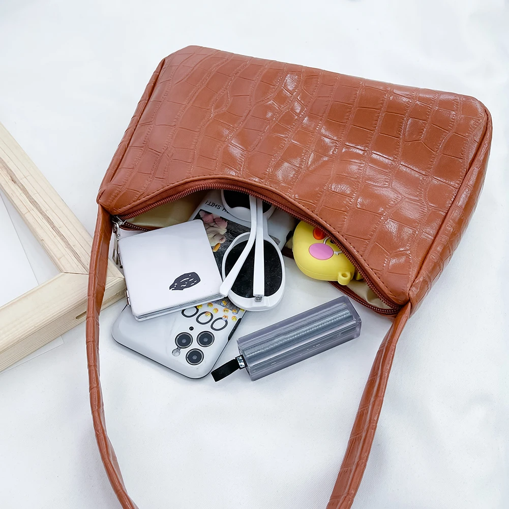 Fashion Alligator Pattern Handbags Women PU Leather Solid Female Underarm Bag Casual Ladies Shoulder Bags femmes sacs aisselles
Fashion Alligator Pattern Handbags Women PU Leather Solid Female Underarm Bag Casual Ladies Shoulder Bags femmes sacs aisselles