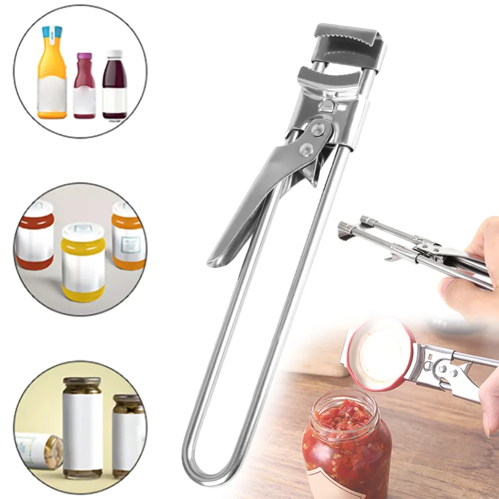 Multifunctional Beer Bottle Opener Adjustable Can Opener Stainless Steel Manual Jar Lid Opener Gripper Kitchen supplies
Multifunctional Beer Bottle Opener Adjustable Can Opener Stainless Steel Manual Jar Lid Opener Gripper Kitchen supplies