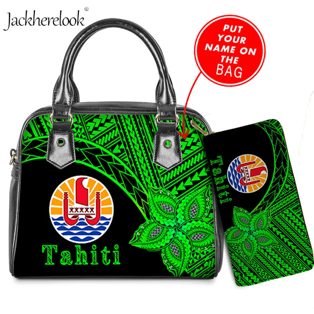 Jackherelook Tahiti Polynesian Plumeria Pattern Fashion 2pcs/Set Handbag Wallet Set for Women Luxury Female Tote Shoulder Bag
Jackherelook Tahiti Polynesian Plumeria Pattern Fashion 2pcs/Set Handbag Wallet Set for Women Luxury Female Tote Shoulder Bag