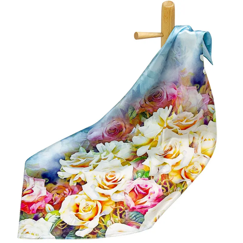 100% Pure Silk Scarf Wholesale Scarf for Hair Silk Bandana Top Luxury Women's Small Square Silk Scarf Handkerchief Rose Print
100% Pure Silk Scarf Wholesale Scarf for Hair Silk Bandana Top Luxury Women's Small Square Silk Scarf Handkerchief Rose Print