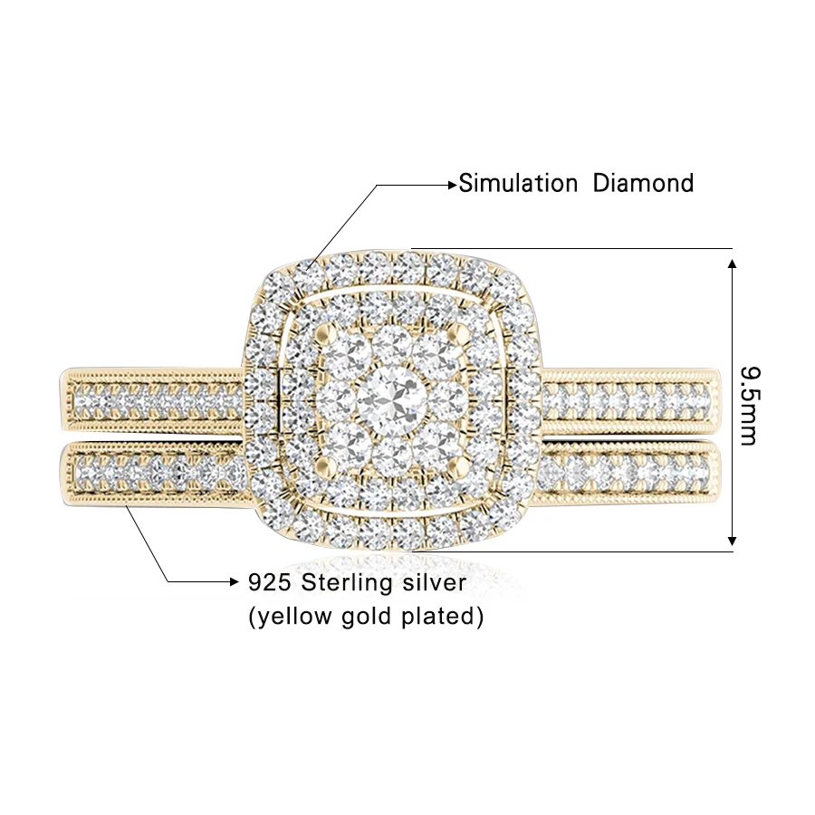 Szjinao из 14 каратного золота обручальные кольца пара с бриллиантами для женщин