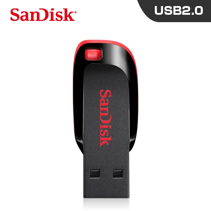 

100% Original SanDisk CZ50 Cruzer Blade USB Flash Drive 128GB 64GB 32GB 16GB Pen Drive USB 2.0 Disk Pendrive Memory Stick