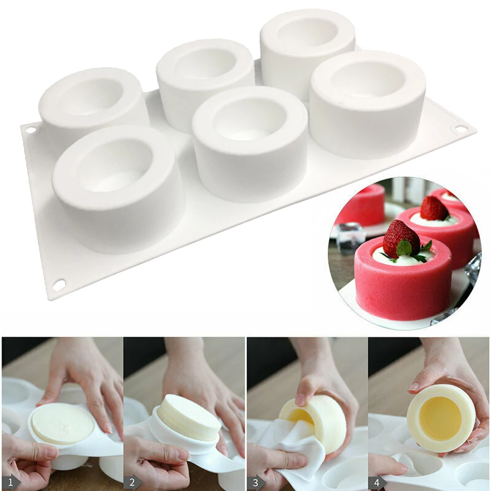 Jelly Pudding Cupcake Silicone Molds 6 Cavities Cake Decorating Tools Bakeware Mousse Mold Kitchen Accessories For Dropshipping
Jelly Pudding Cupcake Silicone Molds 6 Cavities Cake Decorating Tools Bakeware Mousse Mold Kitchen Accessories For Dropshipping