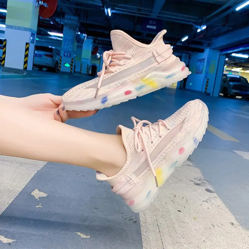 Rainbow Jelly Bottom Women's 2021 Summer New Mesh Breathable Student Net Shoes Lightweight Sports Shoes
Rainbow Jelly Bottom Women's 2021 Summer New Mesh Breathable Student Net Shoes Lightweight Sports Shoes