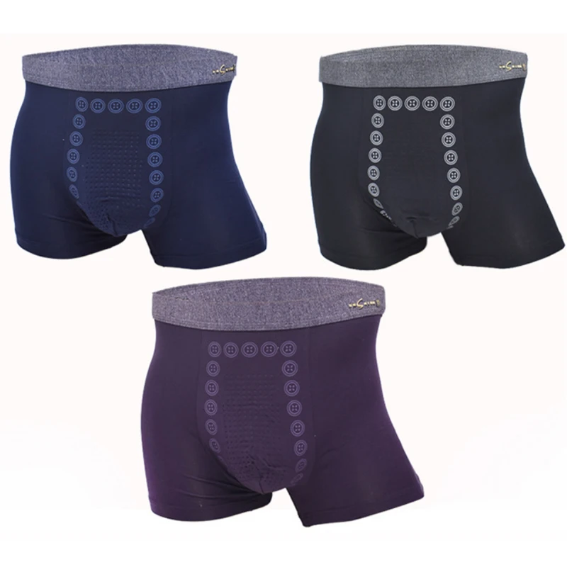 3Pcs Menswear Magnets Quantum Chip Underpants Homme 60S Graphene Cotton Antibacterial 24 Hours Skin Care Men's Boxer Shorts
3Pcs Menswear Magnets Quantum Chip Underpants Homme 60S Graphene Cotton Antibacterial 24 Hours Skin Care Men's Boxer Shorts