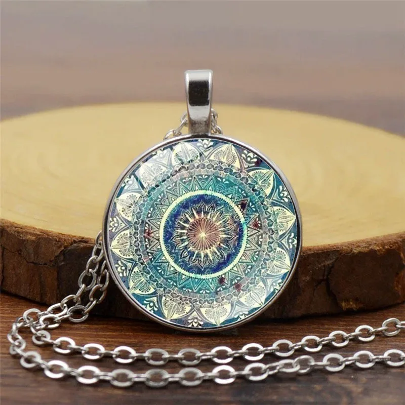 Mandala Yoga Time Colored Stone Pendant Chain Exquisite Female Glass Necklace Charm Birthday Gift for Women Girl
Mandala Yoga Time Colored Stone Pendant Chain Exquisite Female Glass Necklace Charm Birthday Gift for Women Girl