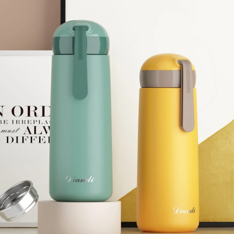 380 ml Portable Thermos Cup Women Candy Colors Vacuum Flask For Girl Silicone Handle Leak Proof Matte Touch Water Bottle Pink
380 ml Portable Thermos Cup Women Candy Colors Vacuum Flask For Girl Silicone Handle Leak Proof Matte Touch Water Bottle Pink