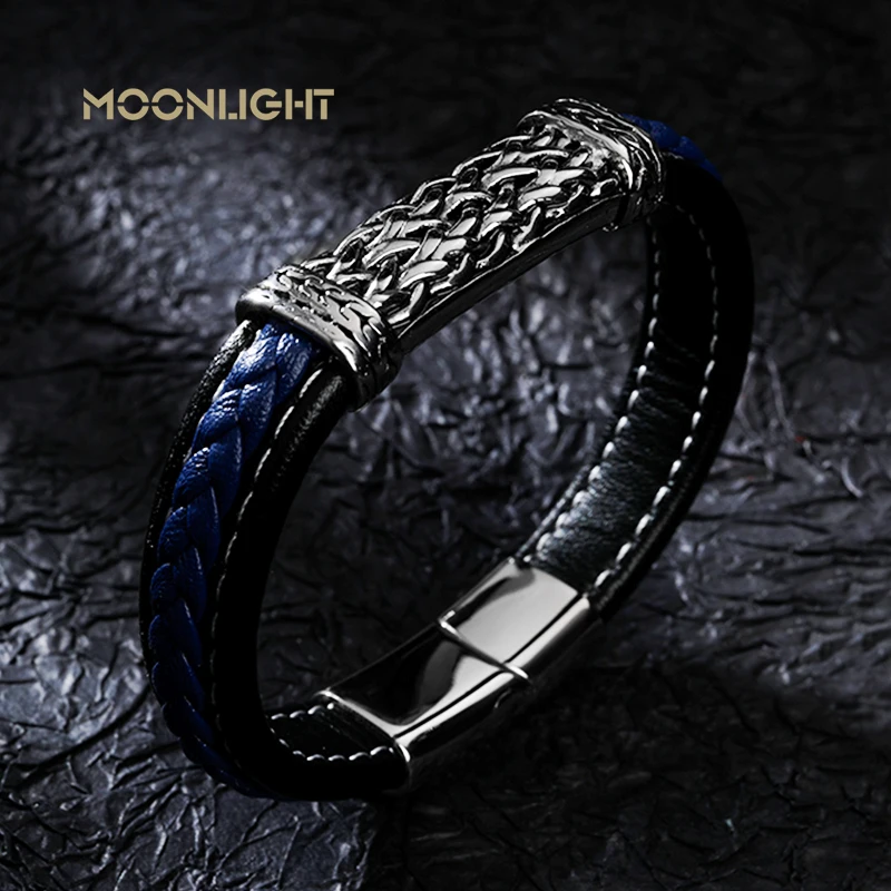 2021 New Fashion Braided Wrap Rope Black Leather Bracelets For Men Simple Stainless Steel Charm Vintage Bangles Jewelry Gift
2021 New Fashion Braided Wrap Rope Black Leather Bracelets For Men Simple Stainless Steel Charm Vintage Bangles Jewelry Gift