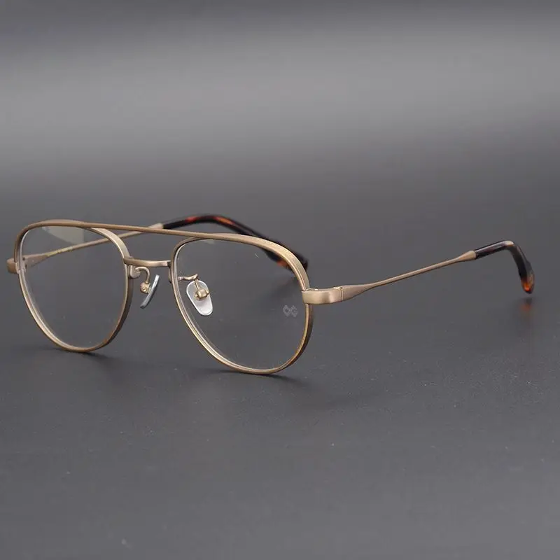 

Japan Collection Pure Titanium Pilot Frame Vintage Men Glasses Simple Super Light Well Matching Matte Eyeglasses Women Oculos