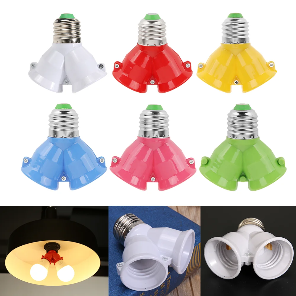 2 In 1 Double E27 Socket Base Extender Splitter Plug Halogen Light Lamp Bulb Holder Copper Contact Adapter Converter
2 In 1 Double E27 Socket Base Extender Splitter Plug Halogen Light Lamp Bulb Holder Copper Contact Adapter Converter