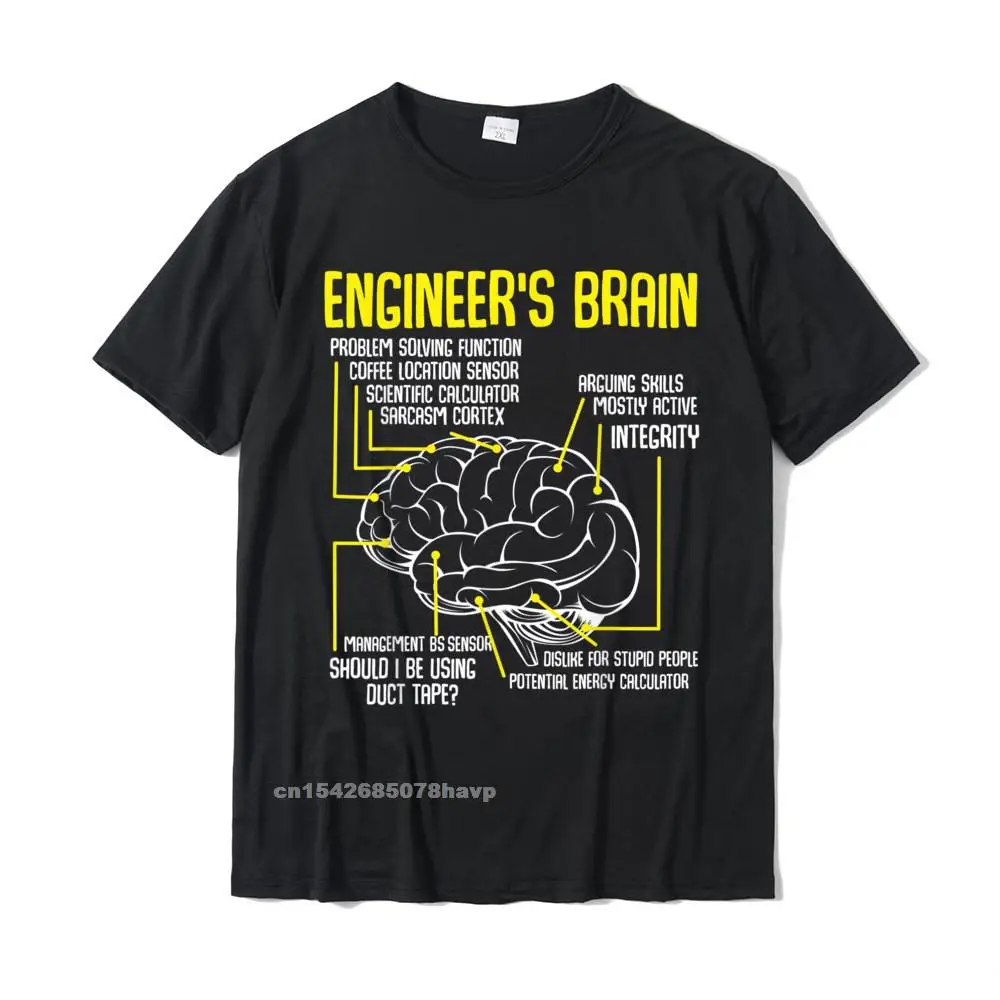 Забавная Мужская футболка инженерного мозга для инженерных игр забавная