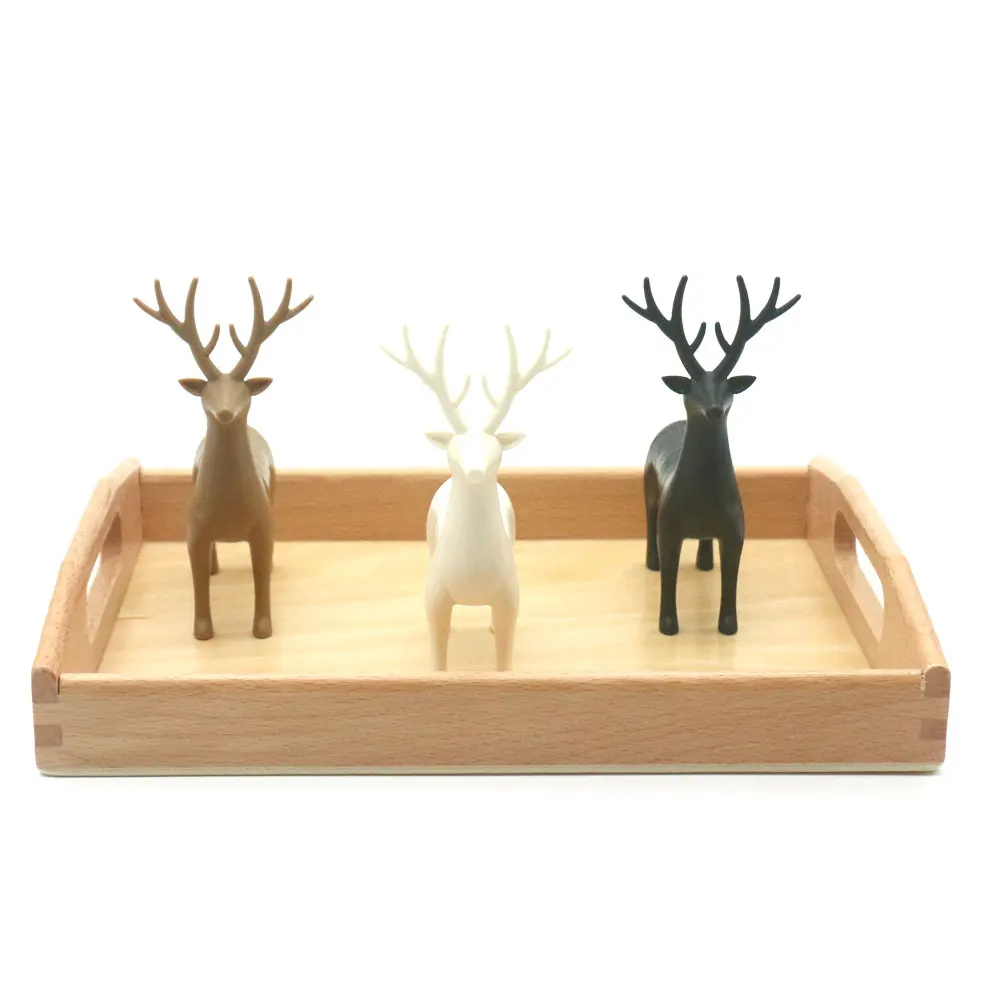 Magnetic Deer Matching Game with Wooden Tray Montessori Sensory Material Educational Toys For Children Juguetes Montesso MC1944H
Magnetic Deer Matching Game with Wooden Tray Montessori Sensory Material Educational Toys For Children Juguetes Montesso MC1944H