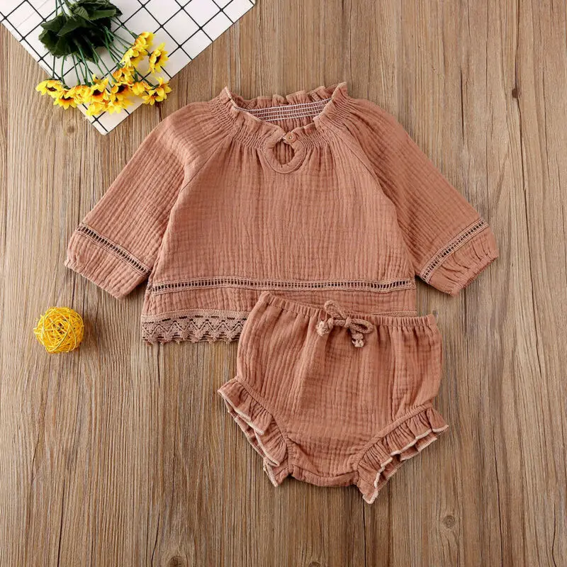 Newborn Baby Girls Autumn Bubble Cotton Ruffled Top T-shirt Shorts Pants Suit
Newborn Baby Girls Autumn Bubble Cotton Ruffled Top T-shirt Shorts Pants Suit