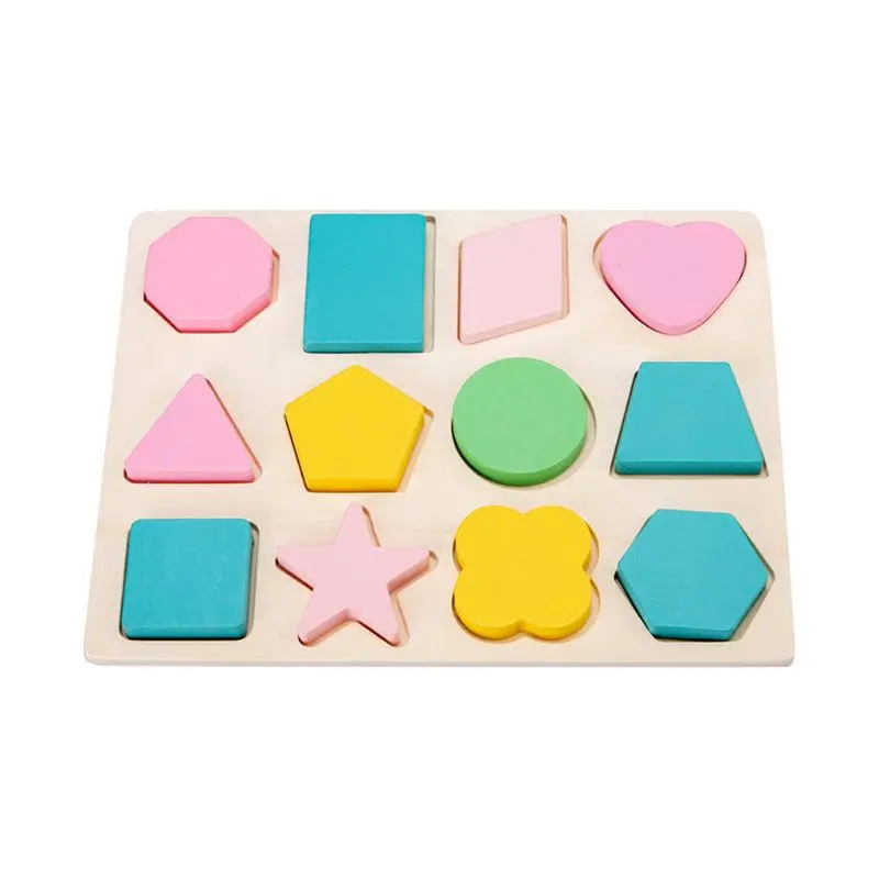 Children's wooden toys geometric shape color cognitive paired grasping board
Children's wooden toys geometric shape color cognitive paired grasping board