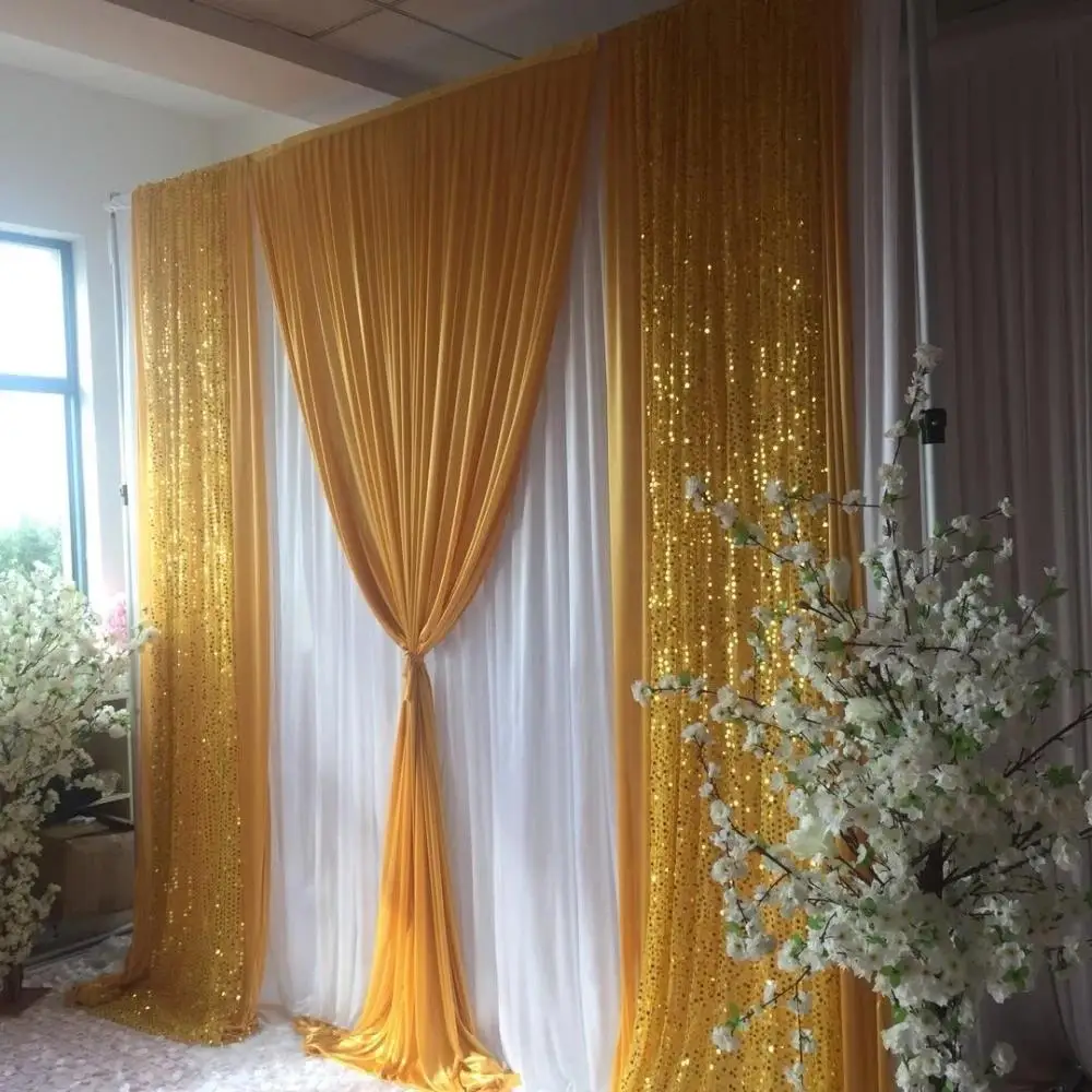 Wedding Background Centerpieces Favor 3MX3M 10FTX10FT Backdrop Curtain With Gold Sequin Swag Drapes Party Event Decoration Props
Wedding Background Centerpieces Favor 3MX3M 10FTX10FT Backdrop Curtain With Gold Sequin Swag Drapes Party Event Decoration Props