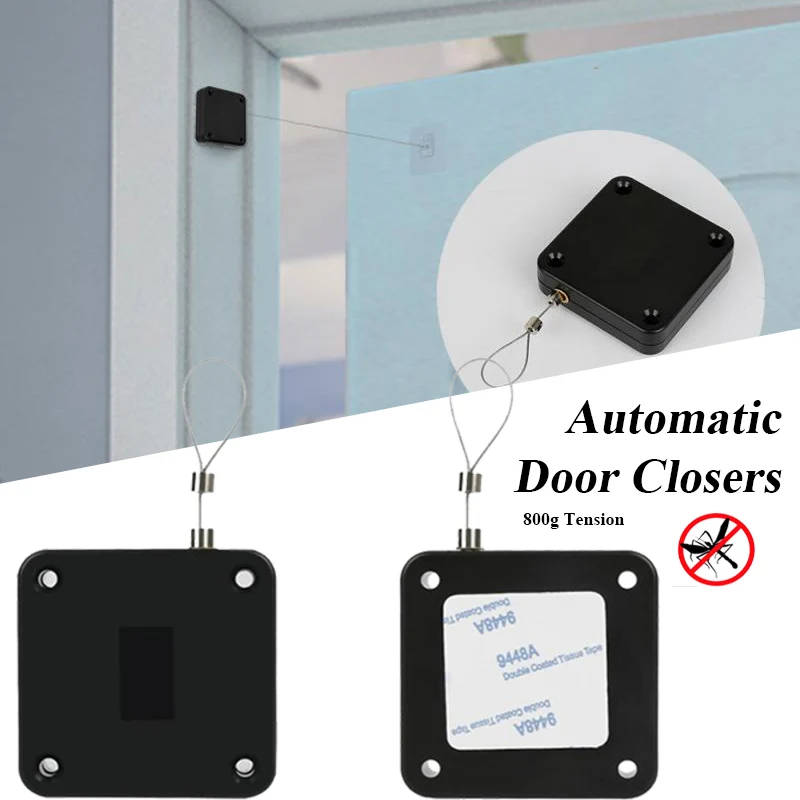2 Colors Automatic Multifunction Single Door Double Door Glass Door Adhesive 800g Pull Wirerope Free of Punch Door Closer
2 Colors Automatic Multifunction Single Door Double Door Glass Door Adhesive 800g Pull Wirerope Free of Punch Door Closer