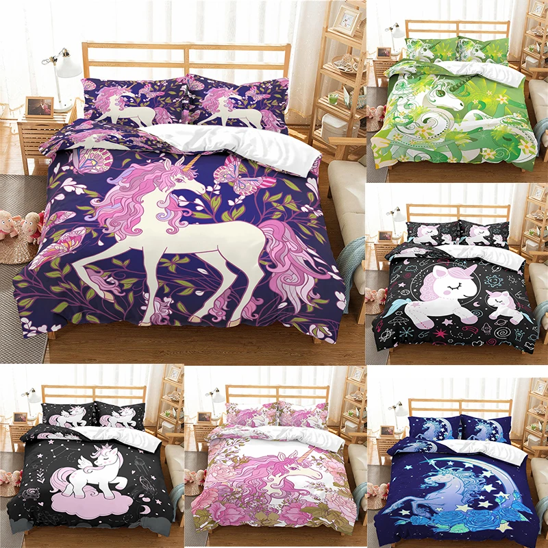 Home Textile Luxury 3D Unicorn Print 2/3Pcs Comfortable Duvet Cover PillowCase Bedding Sets Queen and King EU/US/AU Size
Home Textile Luxury 3D Unicorn Print 2/3Pcs Comfortable Duvet Cover PillowCase Bedding Sets Queen and King EU/US/AU Size