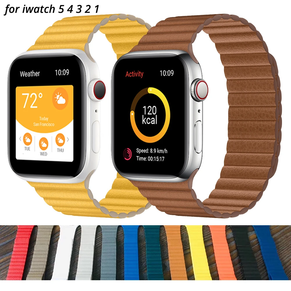 Genuine Leather loop Strap For Apple watch 6 band 44mm 40mm 38mm 42 mm wrist BELT bracelet correa for iWatch series 6 se 5 4 3
Genuine Leather loop Strap For Apple watch 6 band 44mm 40mm 38mm 42 mm wrist BELT bracelet correa for iWatch series 6 se 5 4 3