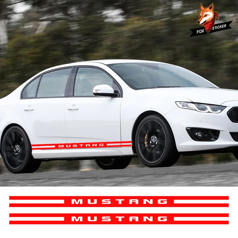 2 PCS Car Vinyl Side Stripes Stickers Auto Graphics Decals Auto Sport Styling Vinyl Car Sticker For Ford Mustang
2 PCS Car Vinyl Side Stripes Stickers Auto Graphics Decals Auto Sport Styling Vinyl Car Sticker For Ford Mustang