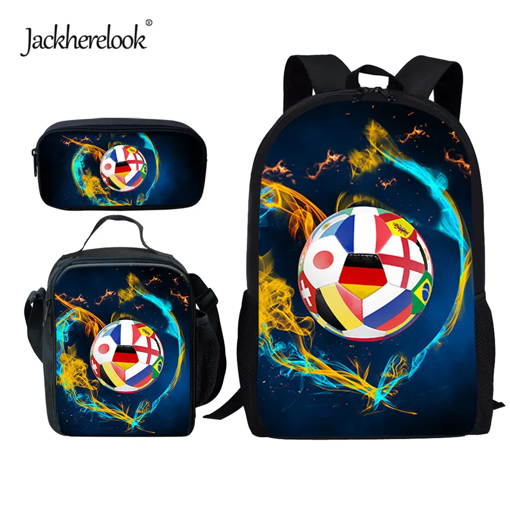 Классный дизайнерский рюкзак для мальчиков Jackherelook, большой школьный рюкзак для игры в футбол, школьный ранец, школьные сумки 3 шт./компл. Mochila
Классный дизайнерский рюкзак для мальчиков Jackherelook, большой школьный рюкзак для игры в футбол, школьный ранец, школьные сумки 3 шт./компл. Mochila
